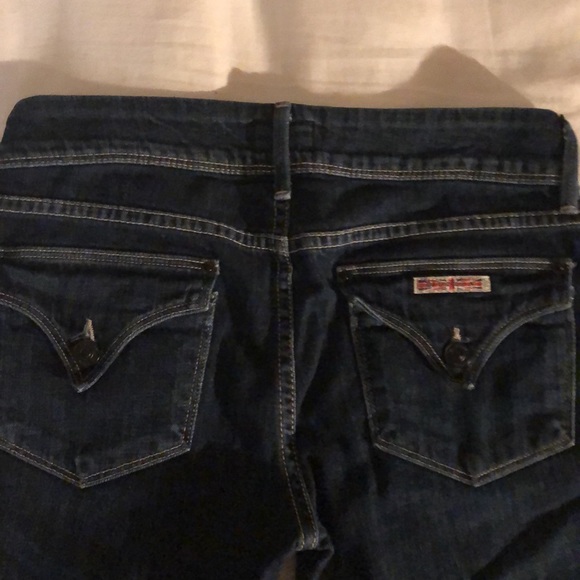 Hudson dark denim, low rise crop jeans. - Picture 4 of 6